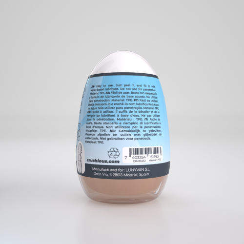 Мастурбатор-яйце вагіна реалістичний тілесний CRUSHIOUS EZY EGG THE Lover - 3