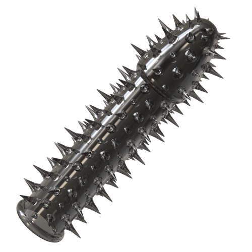 Стимулирующая насадка на член с шипами черная Meleon - Screaming Thorn Wolf Braces BLACK - 5
