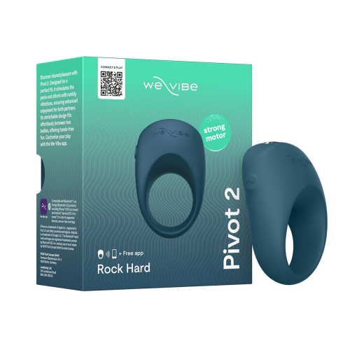 Ерекційне смарт-віброкільце на член синє We-Vibe Pivot 2 Slate - 14