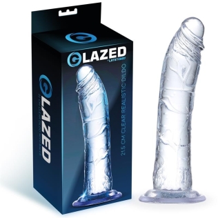 Фаллоимитатор на присоске реалистичный прозрачный Latetobed Realistic Dildo Crystal