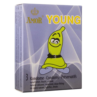 Презервативи з натурального високоякісного латексу Amor Young 3 штуки