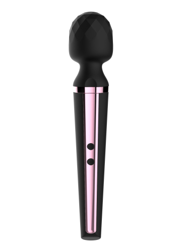 Вибромассажер Ванд в форме микрофона черного цвета Boss series Massager Genius - 2