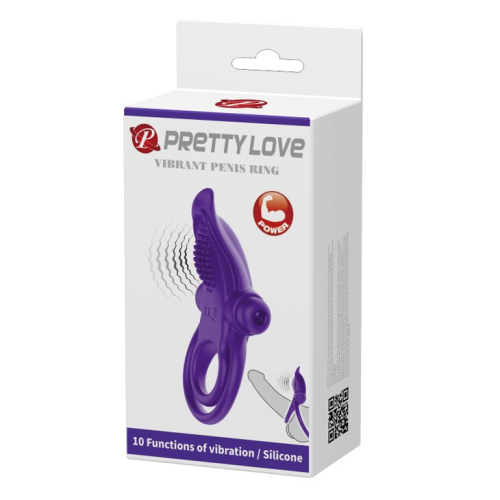 Кільце ерекційне з вібро-стимулятором клітора Pretty Love Vibrant penis ring BI-210203-1 - 1