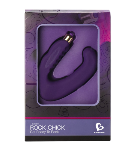 Стимулятор клитора и точки G фиолетовый Rocks Off Rock-Chick 7 - 2