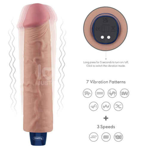 Вибратор реалистичный телесного цвета Lovetoy Real Softee Rechargeable - 3