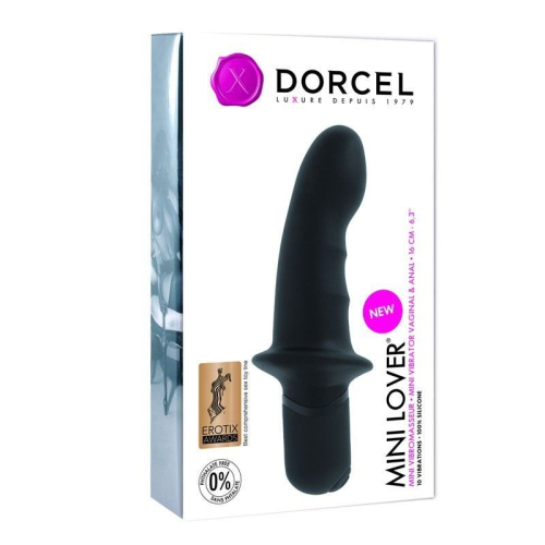 Вібратор із стимуляцією клітора чорний Dorcel Mini Lover Marc - 2