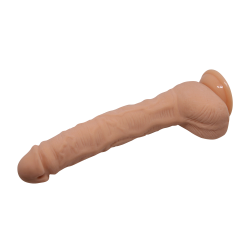 Фалоімітатор на присоску реалістик з мошонкою Baile Beautiful DICK 10.6 - 5