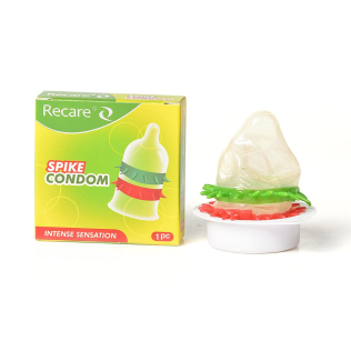 Презерватив прозорий з рядами шипів Recare Spike Condom