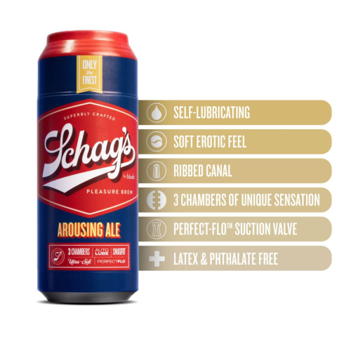 Самосмазывающийся мастурбатор для пениса Schag’s by Blush Arousing Ale Frosted - 3