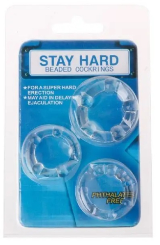 Набор эрекционных колец Stay hard CN-330300012 Clear - 5