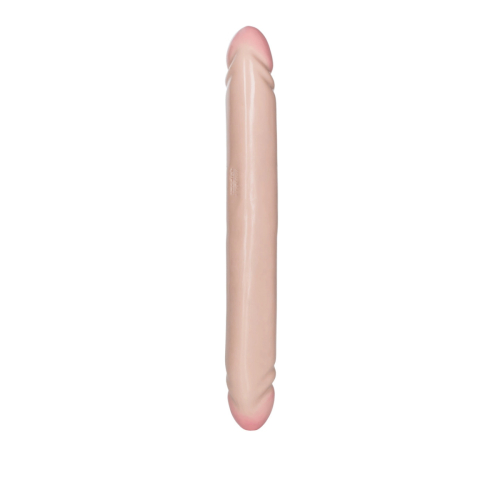 Двосторонній фалоімітатор реалістичний тілесного кольору California exotic novelties Smooth Double Dong Blackjack - 3