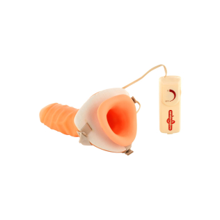 Страпон чоловічий порожнистий з поясом Vibrating Hollow Extender Strap-On.