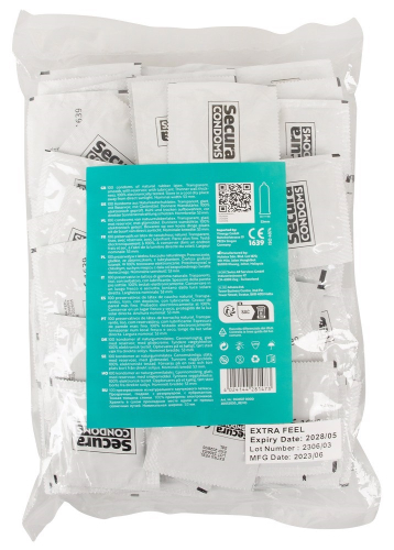 Презервативы Ультратонкие из натурального латекса прозрачные Secura Extra Feel 1 штука - 2