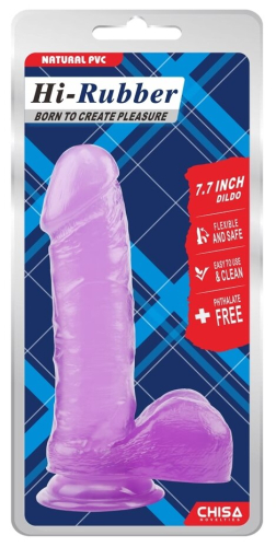 Фалоімітатор на присоску реалістичний фіолетовий CHISA 7.7 Inch Dildo - 6