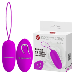 Віброяйце з пультом ДУ фіолетове Pretty Love Selkie