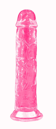 Фалоімітатор гелевий на присоску рожевий Love stay with me-SEXTOY PENIS - 1