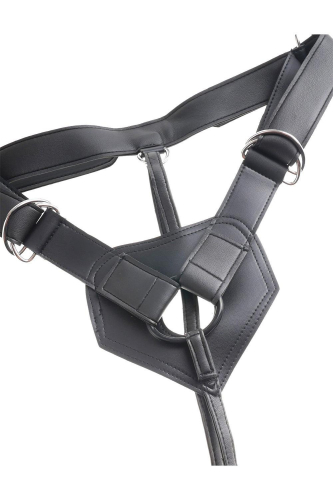Ременной страпон с реалистичным телесным фаллоимитатором Pipedream King Cock Strap-On Harness - 3