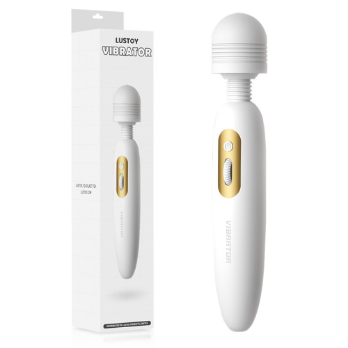 Вібратор у формі мікрофона білий Lustoy Classic Wand Massager Vibrator - 1
