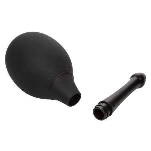 Силіконовий анальний душ чорного кольору One Way Valve California Exotic - 4