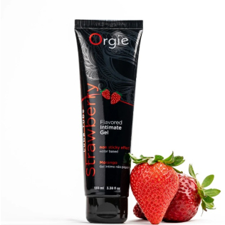 Оральный лубрикант со вкусом клубники LUBE TUBE 100 мл Orgie