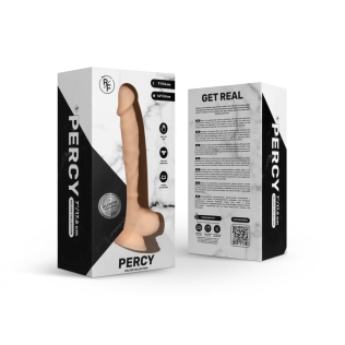 Фаллоимитатор реалистичный на присоске бежевого цвета EasyToys Percy длина 175 мм
