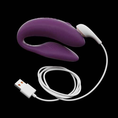 Вибромассажер для пар с функцией управления со смартфона фиолетовый We-Vibe Chorus - 6