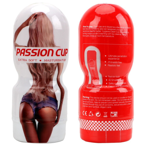 Мастурбатор в колбе вагина телесного цвета Yuechao Passion Cup Masturbator Vagina - 2