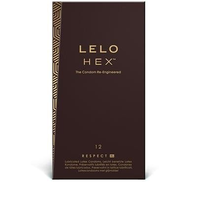 Презервативи латексні міцні Lelo Hex Respect XL 12 шт - 1