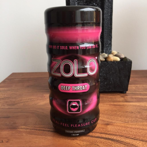 Мастурбатор для чоловіків рожевого кольору Zolo Deep Throat Cup - 4