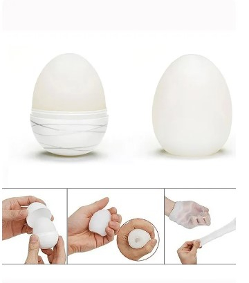 Мастурбатор яйцо без вибрации белого цвета Tenga Egg Twister - 3