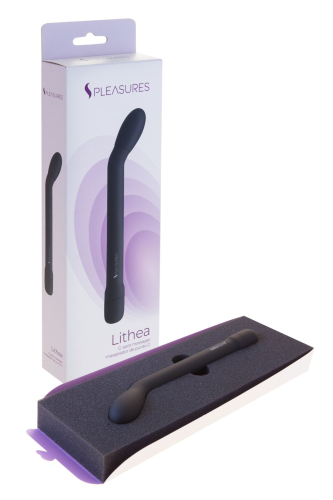 Вібратор для точки G чорного кольору S Pleasures Lithea - 4