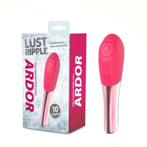 Клиторальный стимулятор розового цвета Chisa Lust Ripple Ardor - 1