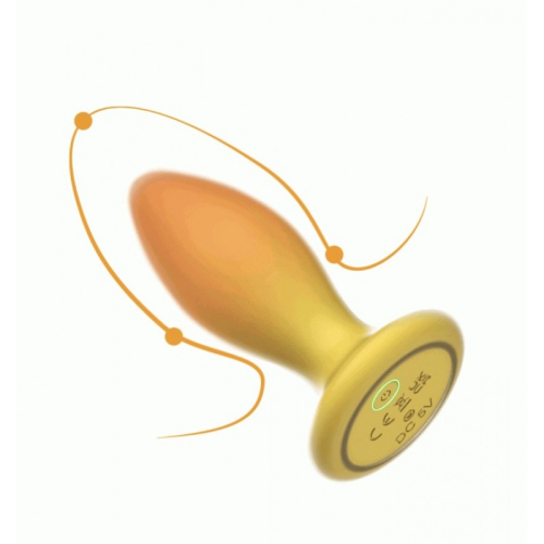 Анальна вібропробка Sweet Bomb Lemonade Plug жовтого кольору - 2
