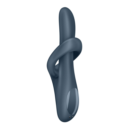 Вибратор вагинально клиторальный с ротацией и подогревом серого цвета Satisfyer Heat Flex 4 - 3