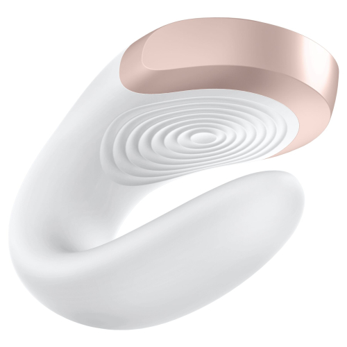 Смарт-вибратор 7,5/3 см для пар Satisfyer Double Love (White) с пультом Сатисфаер - 5
