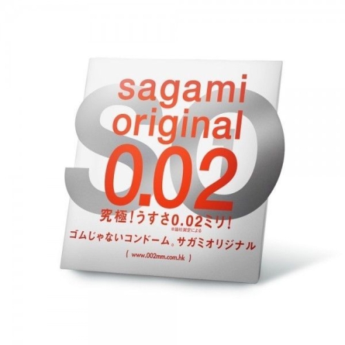 Полиуретановые презервативы Sagami Original 0.02мм 1 штука - 1