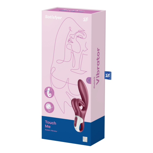 Вібратор із відростком для клітора червоного кольору Satisfyer Touch Me - 7