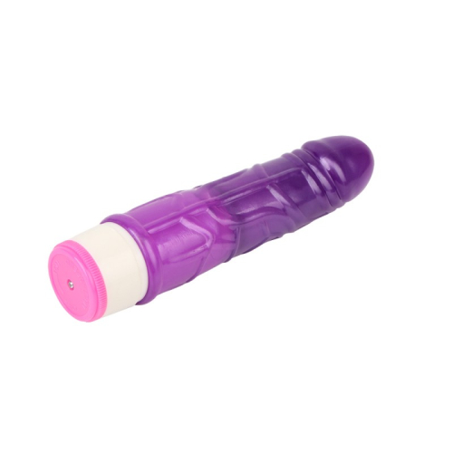Вибратор реалистичный гелевый фиолетового цвета Chisa Stud Rod - 2