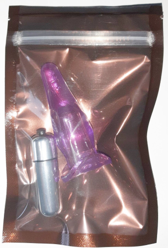 Анальный вибро плаг на палец SKN-ANL018 Vibro - 6