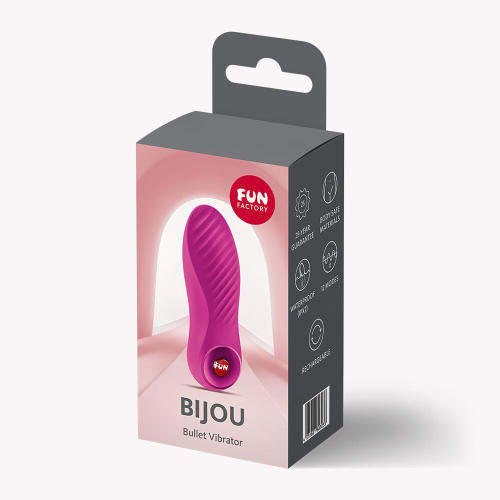 Клиторальный стимулятор пурпурного цвета Fun Factory Bijou Aquamarine 12 режимов вибрации - 6