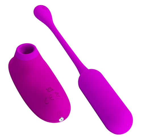 Вакуумний стимулятор і віброяйце для стимуляції клітора Pretty Love CURUPIRA Multifunctional - 3
