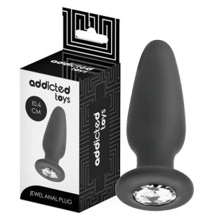 Анальная пробка с камушком Addicted Toys Anal Plug Jewel Silicone
