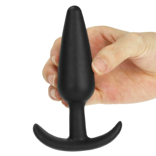 Анальная пробка с рукояткой черная Lovetoy Lure Me Classic размер Large - 2