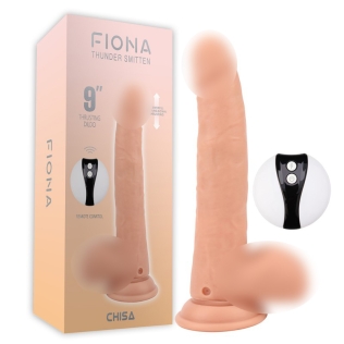 Вібратор реалістичний на присосці тілесного кольору з пультом ДК Chisa Fiona thunder smitten