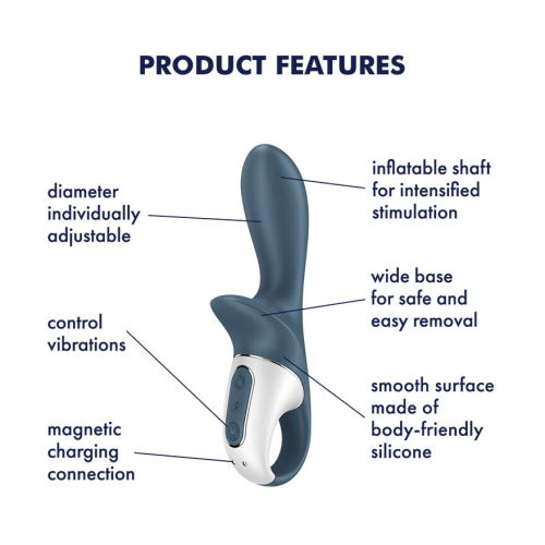 Надувний анальний вібратор Satisfyer Air Pump Booty 2 - 4