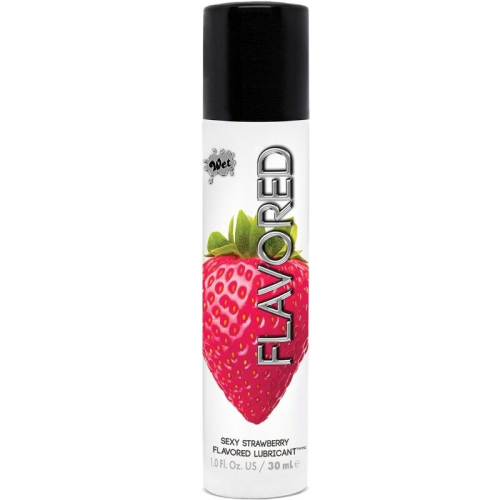 Оральный лубрикант со вкусом Клубники Wet Flavored 30 мл - 1