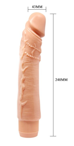 Вибратор реалистичный вагинальный BARBARA 9.5 Dybbuk MULTI-SPEED VIBRATOR - 5