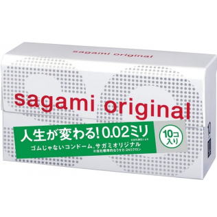 Полиуретановый презерватив Sagami Оriginal тонкие 0,02 (Сагами Оригинал) 10 шт