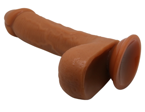 Фалоімітатор на присоску Baile Beautiful JOHNSON 8,7&amp;quot; Brown, BW - 008040NR-1 - 8