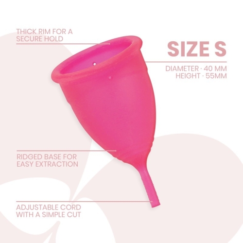 Менструальна чаша силіконова рожева Intimichic Menstrual Cup Medical Grade - 3
